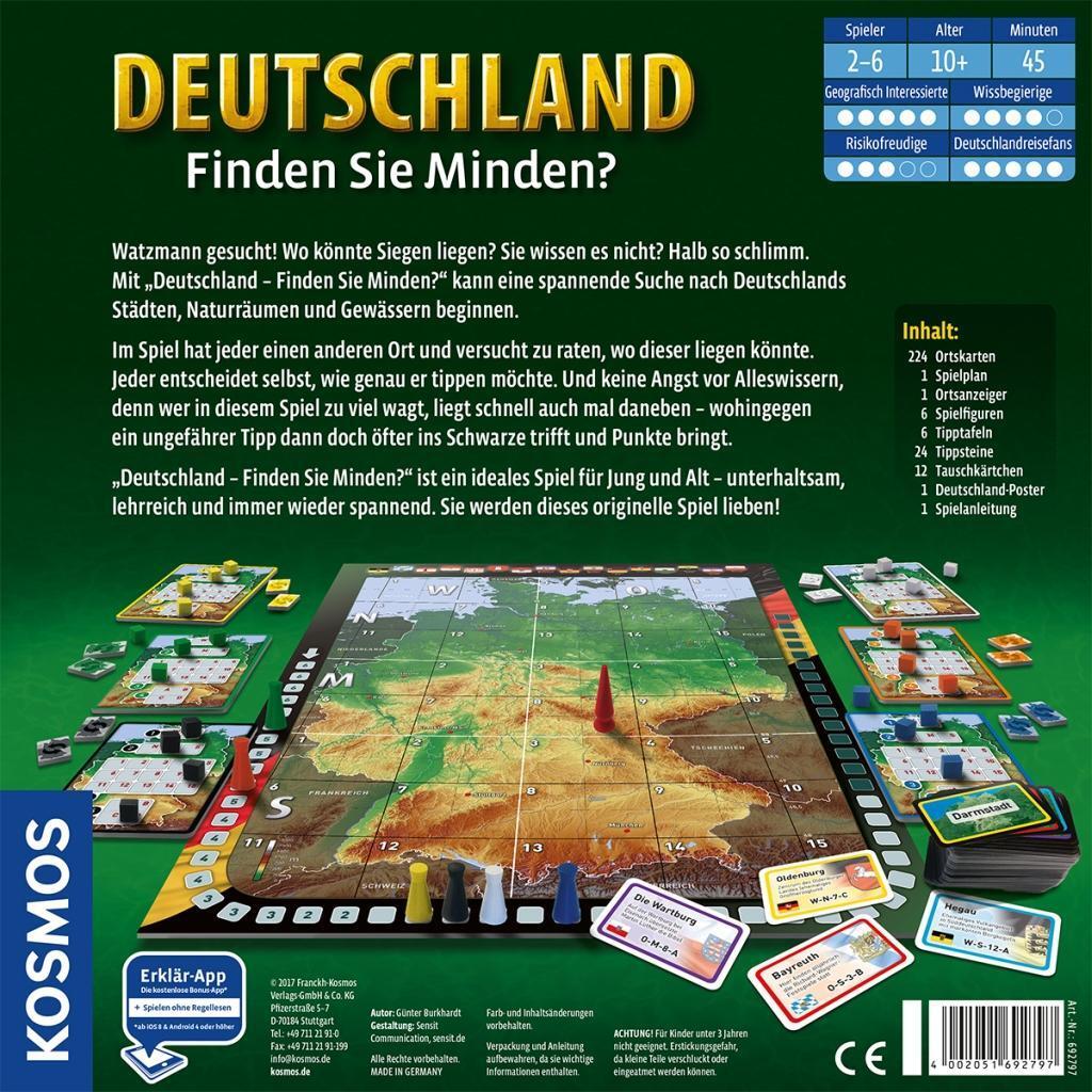 Bild: 4002051692797 | Deutschland - Finden Sie Minden? | für 2 -6 Spieler ab 10 Jahren