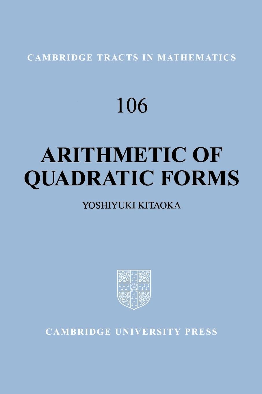 Cover: 9780521649964 | Arithmetic of Quadratic Forms | Yoshiyuki Kitaoka | Taschenbuch | 2003