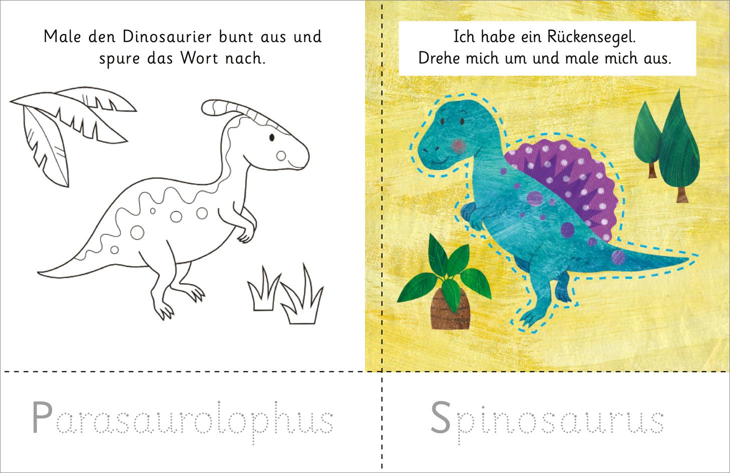 Bild: 9783788646806 | Schnippel-Spaß. Dinos. Schneiden - Malen - Nachspuren | Amanda Lott