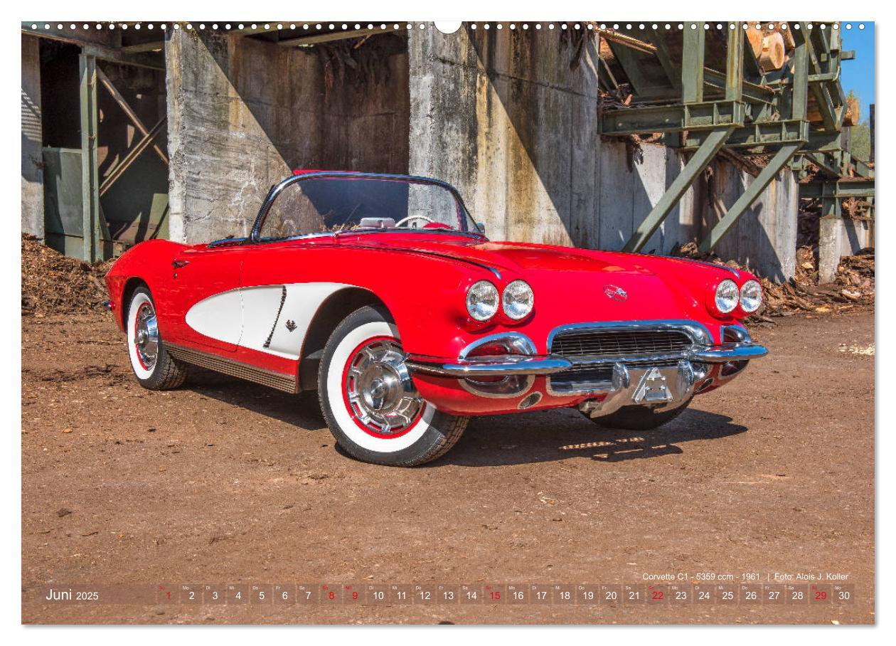 Bild: 9783435362349 | Corvette Oldtimer 2025 (Wandkalender 2025 DIN A2 quer), CALVENDO...