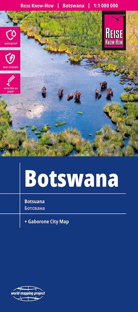 Cover: 9783831772773 | Reise Know-How Landkarte Botswana 1 : 1.000.000 | Rump | (Land-)Karte
