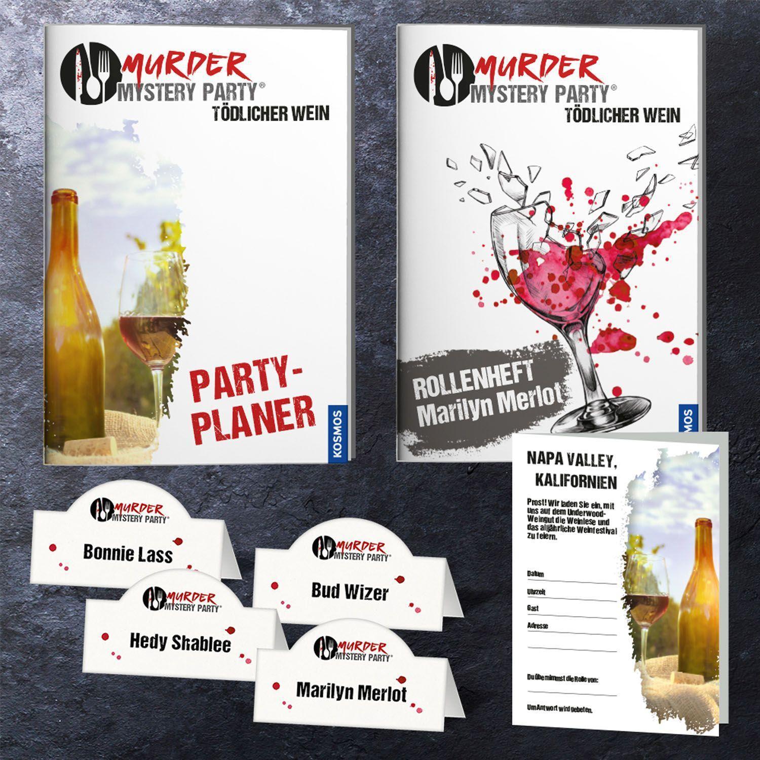 Bild: 4002051695125 | Murder Mystery Party - Tödlicher Wein | 6 - 8 Spieler | Spiel | 2019