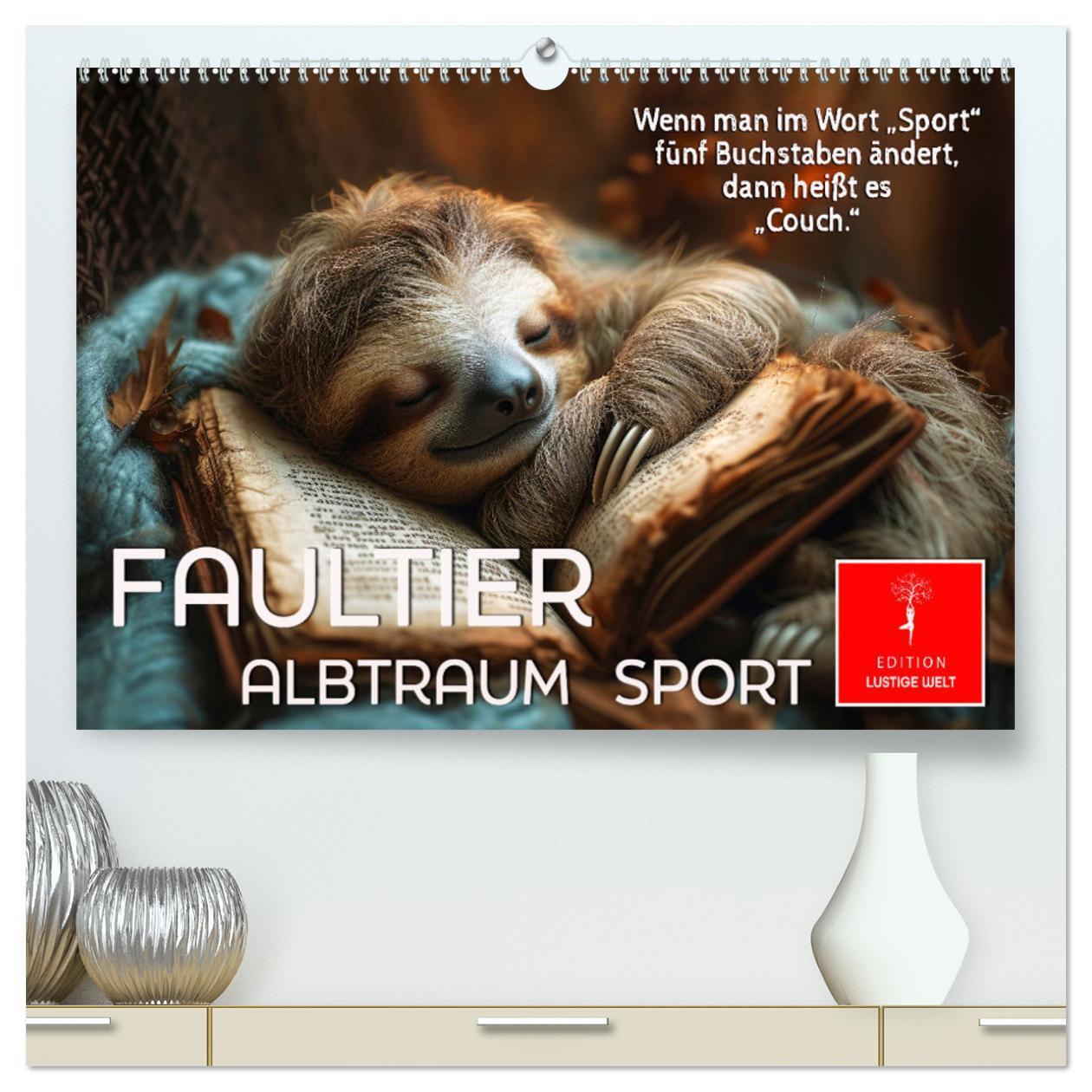 Cover: 9783383771675 | Faultier - Albtraum Sport (hochwertiger Premium Wandkalender 2025...