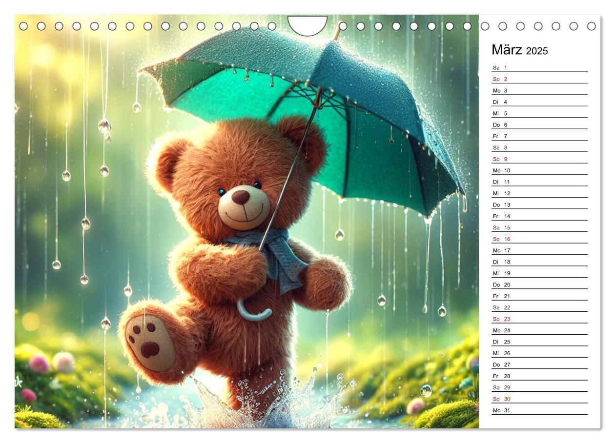 Bild: 9783383772221 | Teddys - Die Jahresreise der KI-Teddybären (Wandkalender 2025 DIN...