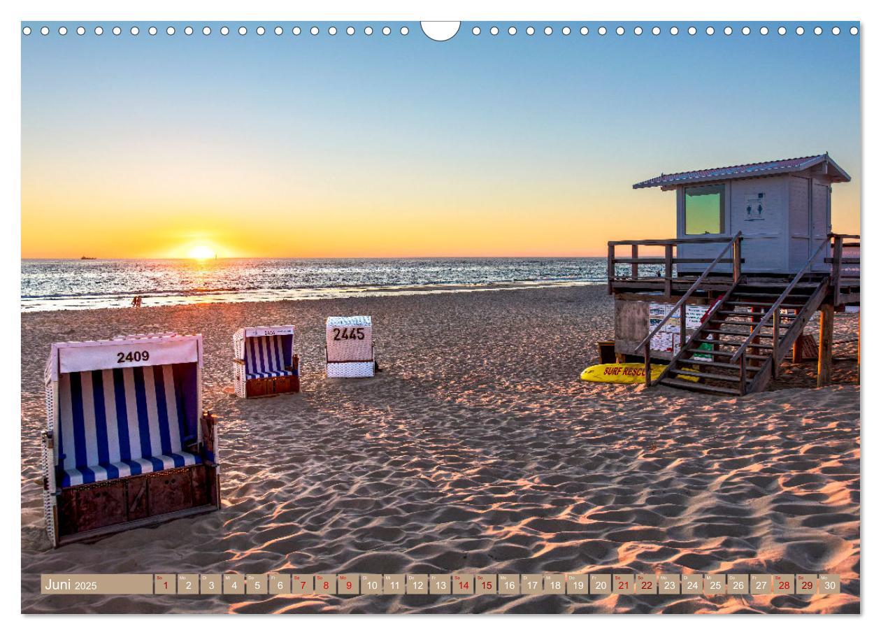 Bild: 9783383941856 | Sylt im Abendlicht (Wandkalender 2025 DIN A3 quer), CALVENDO...