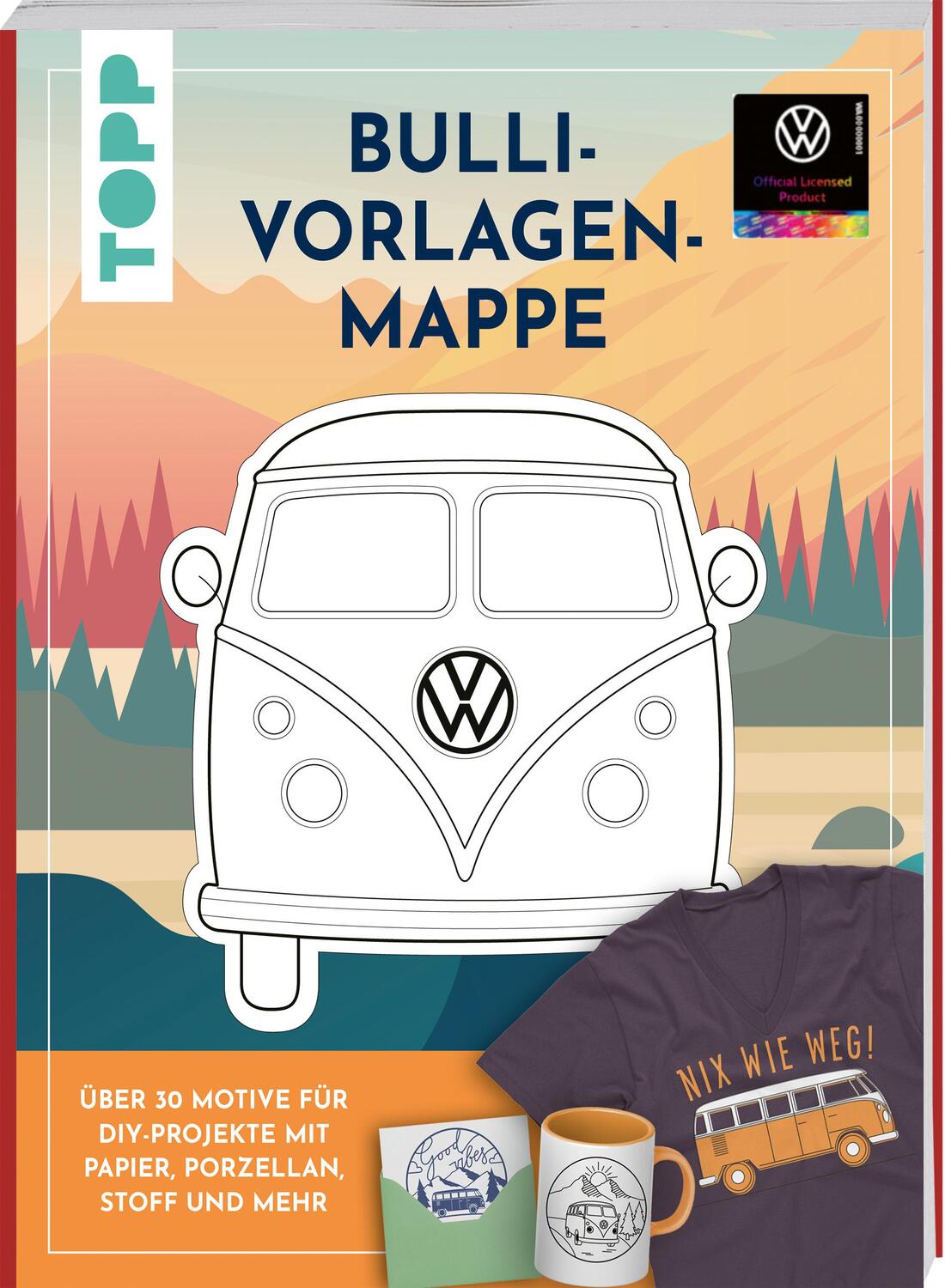 Cover: 9783735850409 | VW Vorlagenmappe "Bulli". Die offizielle kreative Vorlagensammlung...