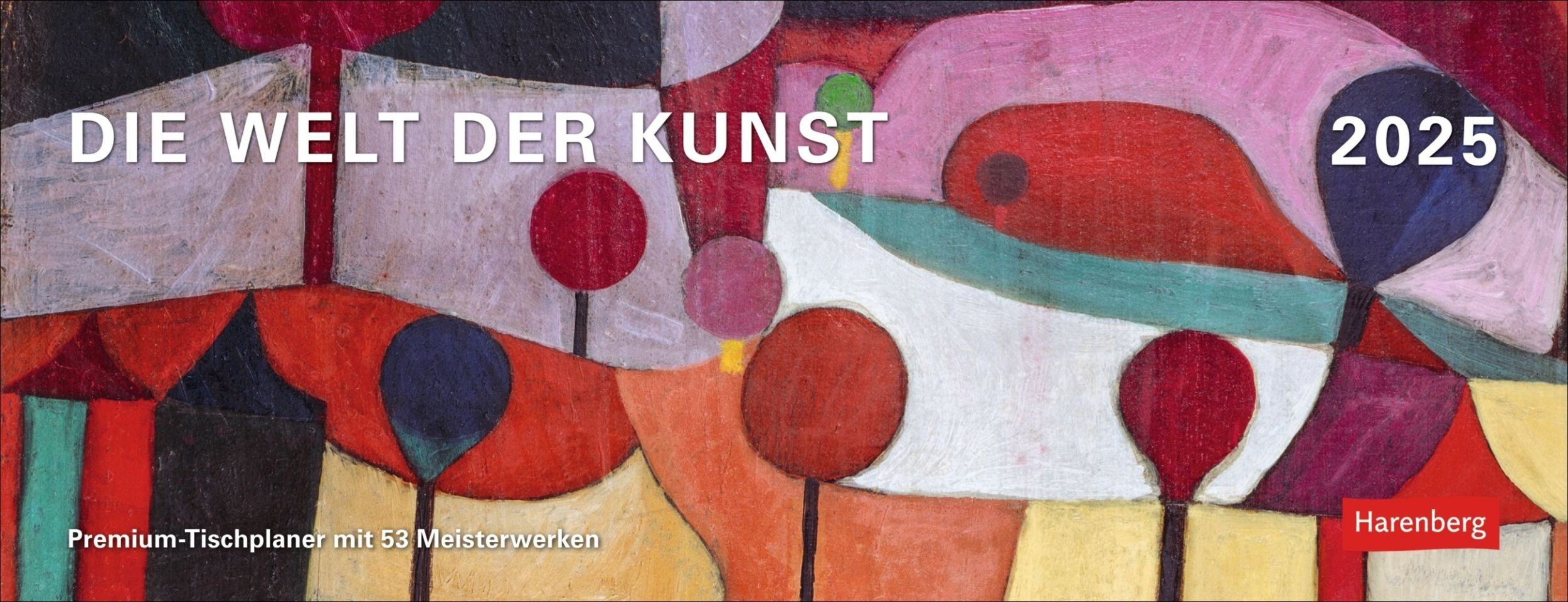 Cover: 9783840034664 | Die Welt der Kunst Premium-Tischplaner 2025 - Wochenkalender mit 53...