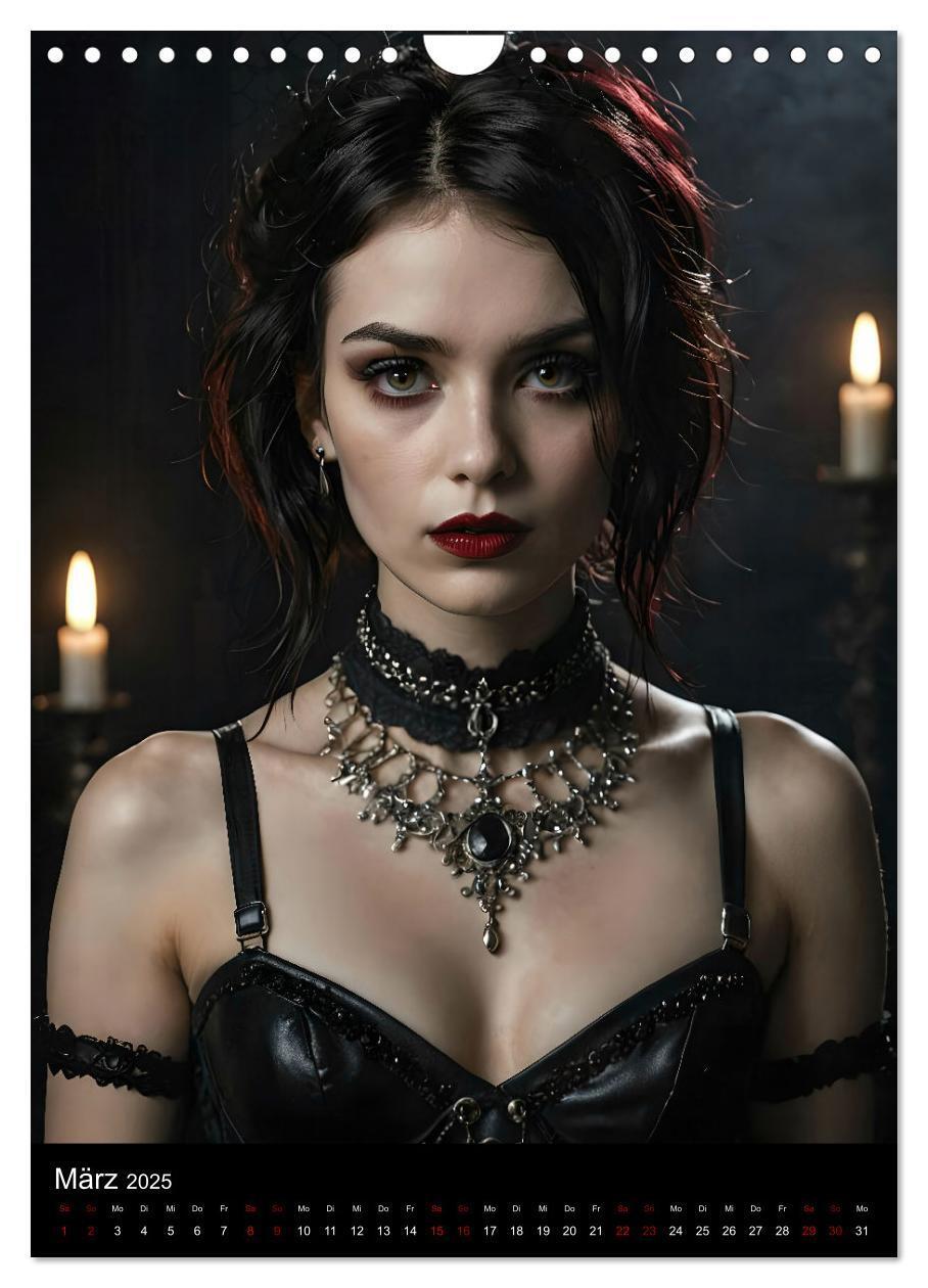 Bild: 9783457180150 | Gothic beauties - Schönheiten der Nacht (Wandkalender 2025 DIN A4...