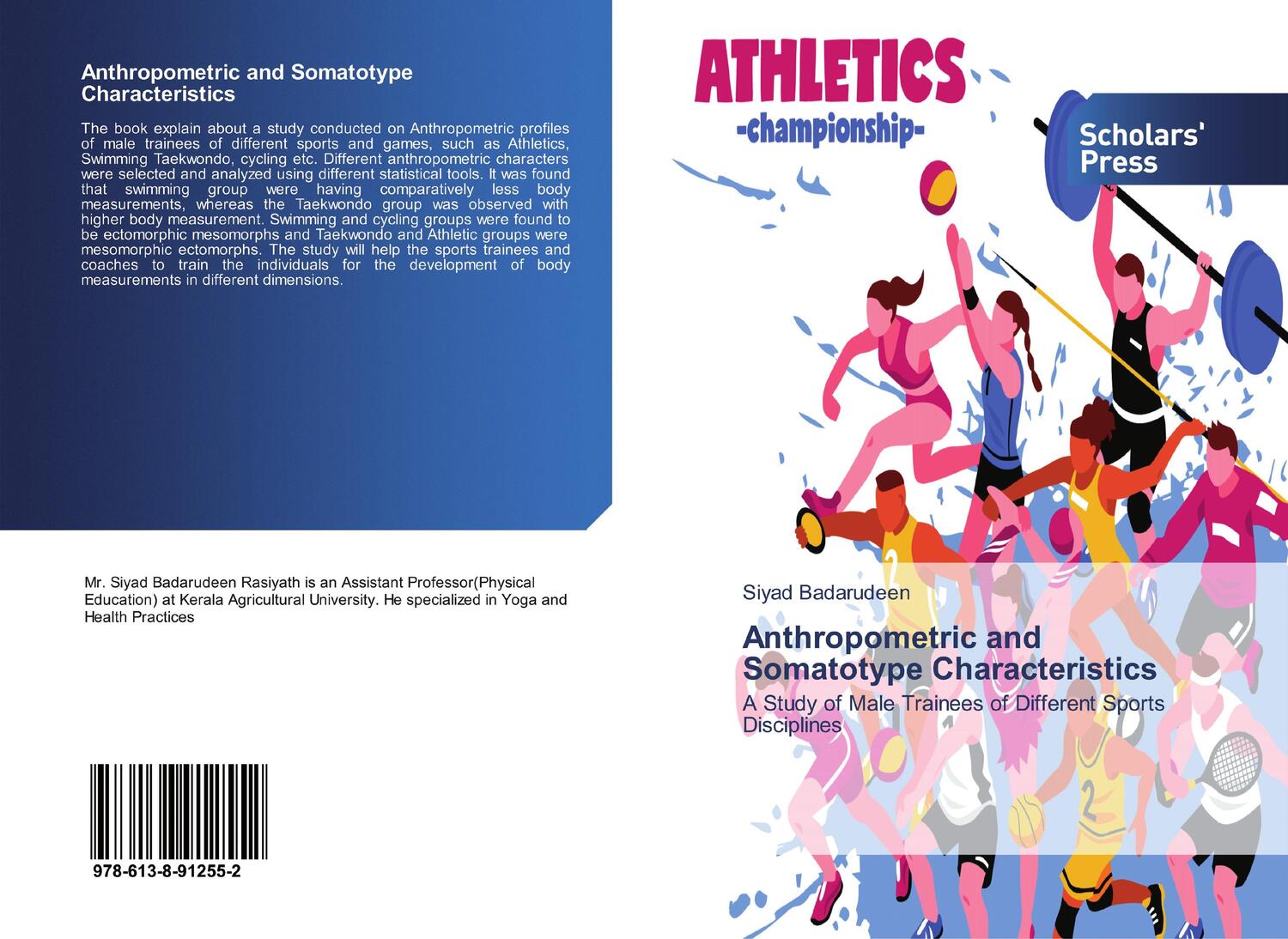 Cover: 9786138912552 | Anthropometric and Somatotype Characteristics | Siyad Badarudeen