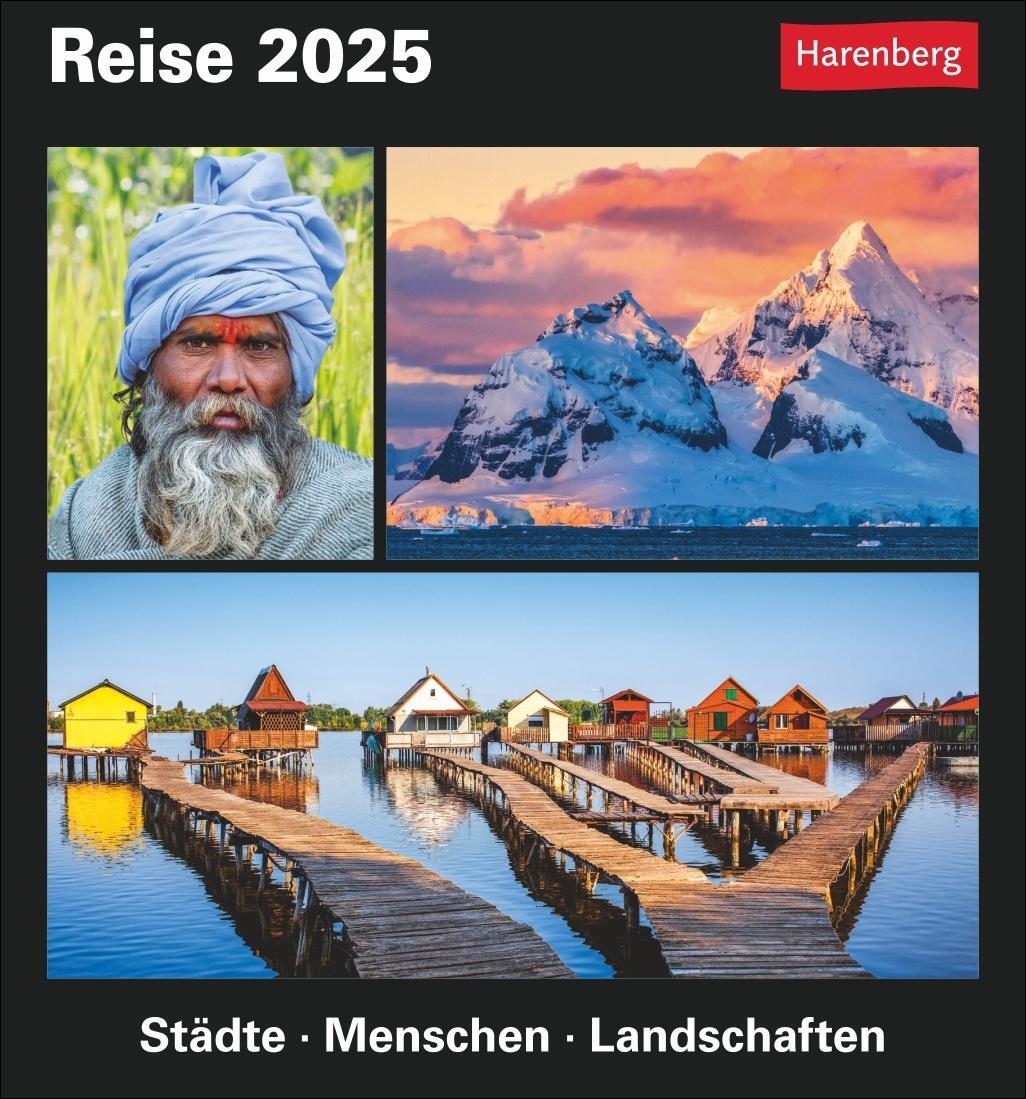 Cover: 9783840033315 | Reise Tagesabreißkalender 2025 - Kulturkalender - Städte, Menschen,...