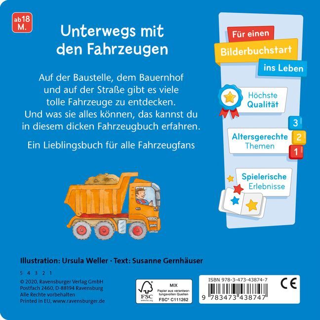 Bild: 9783473438747 | Was machen Autos, Bagger und Traktoren? | Susanne Gernhäuser | Buch