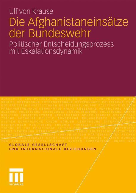 Cover: 9783531178554 | Die Afghanistaneinsätze der Bundeswehr | Ulf von Krause | Taschenbuch