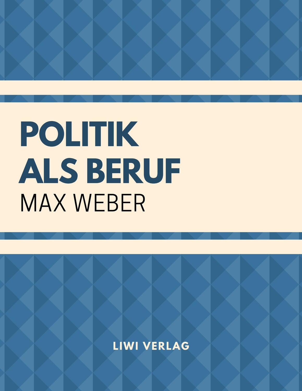 Cover: 9783965420410 | Politik als Beruf | Max Weber | Taschenbuch | EAN 9783965420410