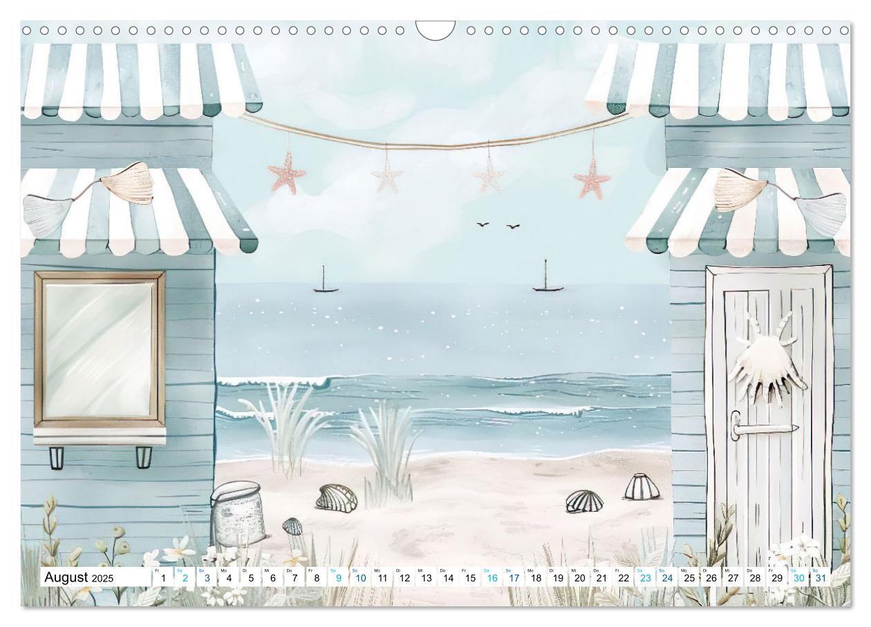 Bild: 9783457170342 | Strandträume in Aquarell (Wandkalender 2025 DIN A3 quer), CALVENDO...