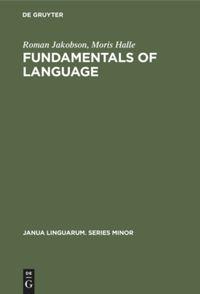 Cover: 9789027930743 | Fundamentals of Language | Moris Halle (u. a.) | Buch | 96 S. | 1980