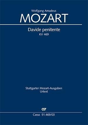 Cover: 9790007074425 | Davide penitente (Klavierauszug) | Kantate KV 469,1785 | Mozart | Buch