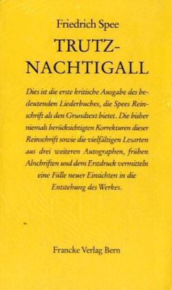 Cover: 9783772015403 | Trutz-Nachtigall | Friedrich Spee | Buch | 593 S. | Deutsch | 1985