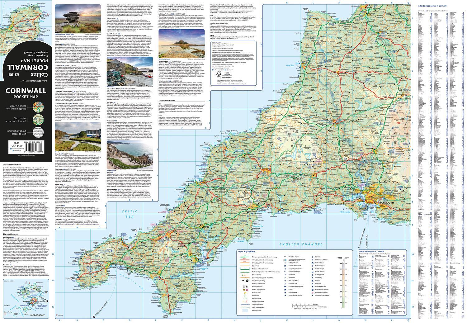 Bild: 9780008328061 | Cornwall Pocket Map | The Perfect Way to Explore Cornwall | Maps