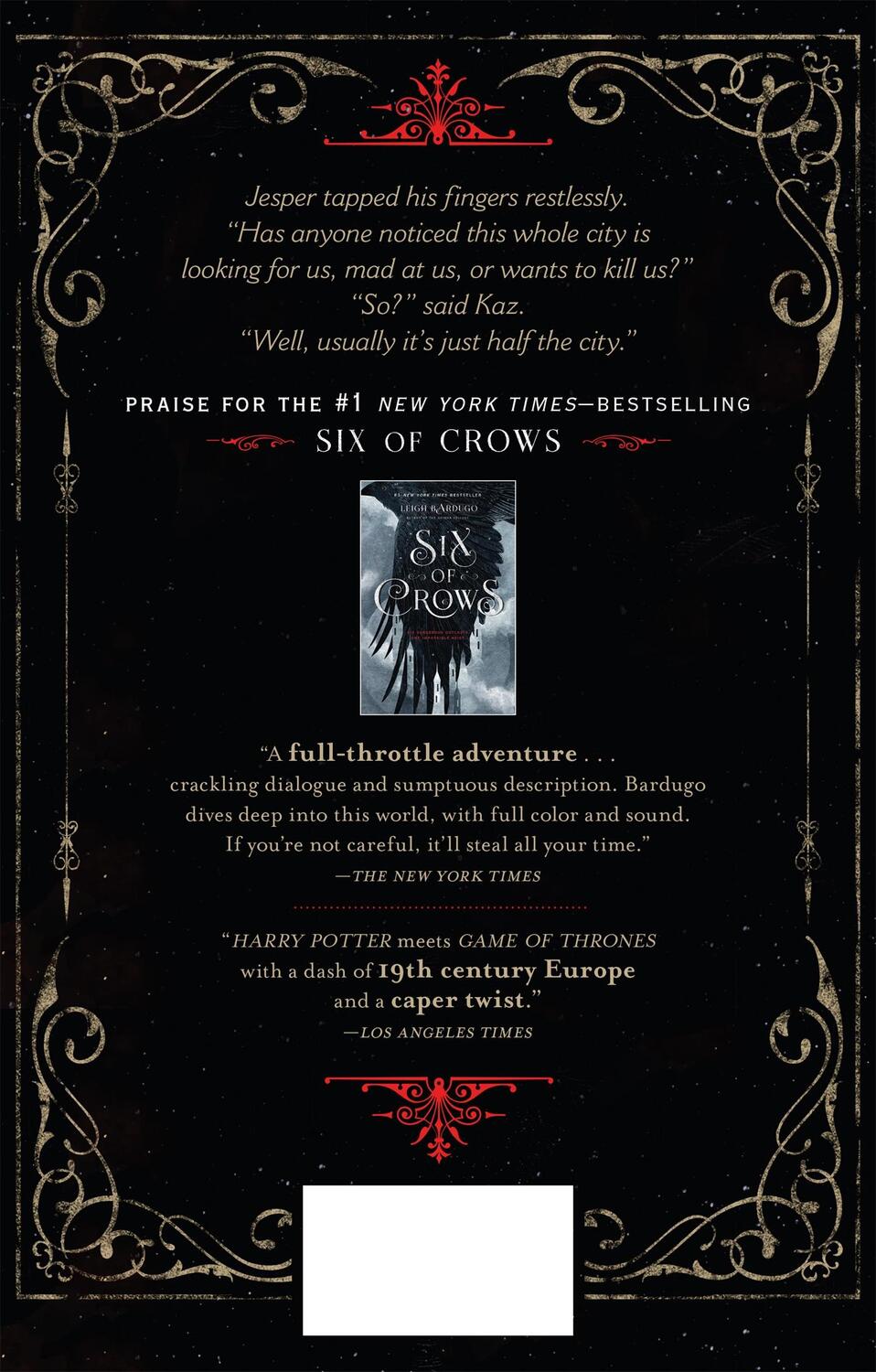 Rückseite: 9781627792134 | Crooked Kingdom | A Sequel to Six of Crows | Leigh Bardugo | Buch