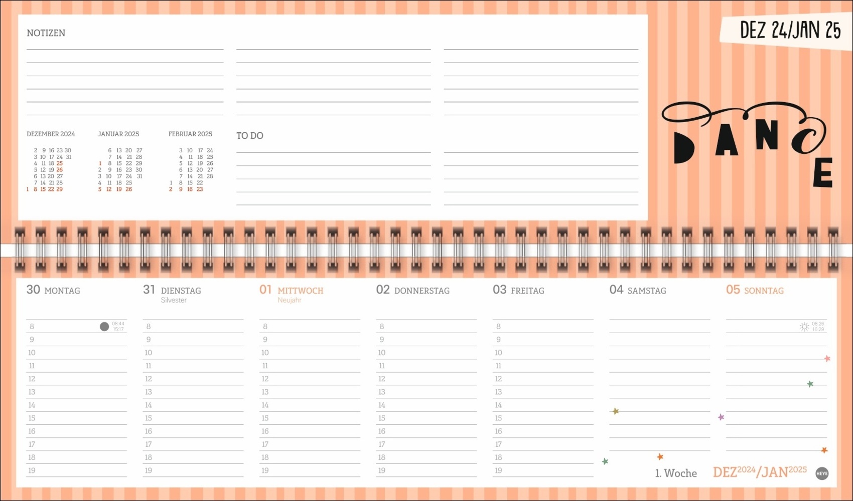 Bild: 9783756406609 | Design Wochenquerplaner 2025 | Kalender | Spiralbindung | 112 S.