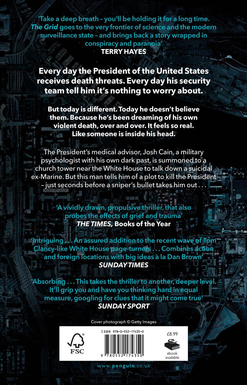 Rückseite: 9780552174350 | The Grid | 'A stunning thriller' Terry Hayes, author of I AM PILGRIM