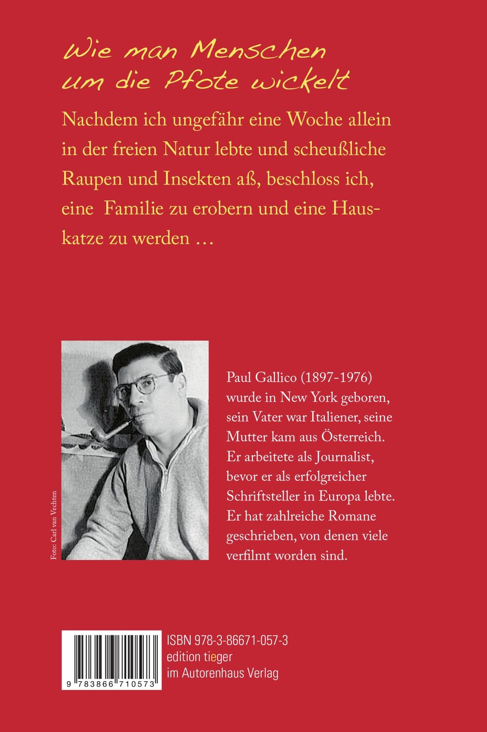 Rückseite: 9783866710573 | Miau sagt mehr als tausend Worte | Paul Gallico | Buch | 126 S. | 2009