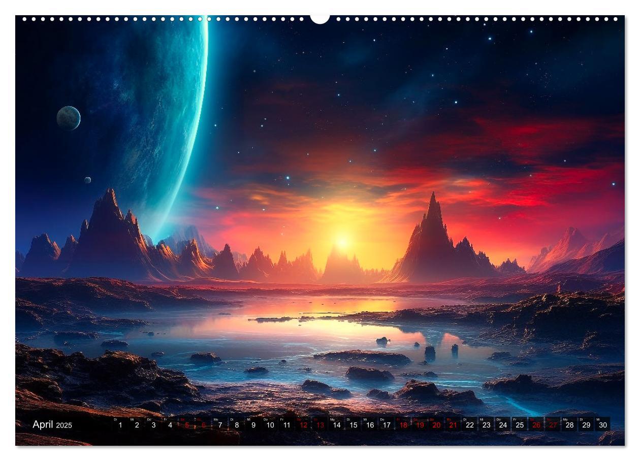 Bild: 9783383899997 | Nächster Halt Andromeda (Wandkalender 2025 DIN A2 quer), CALVENDO...