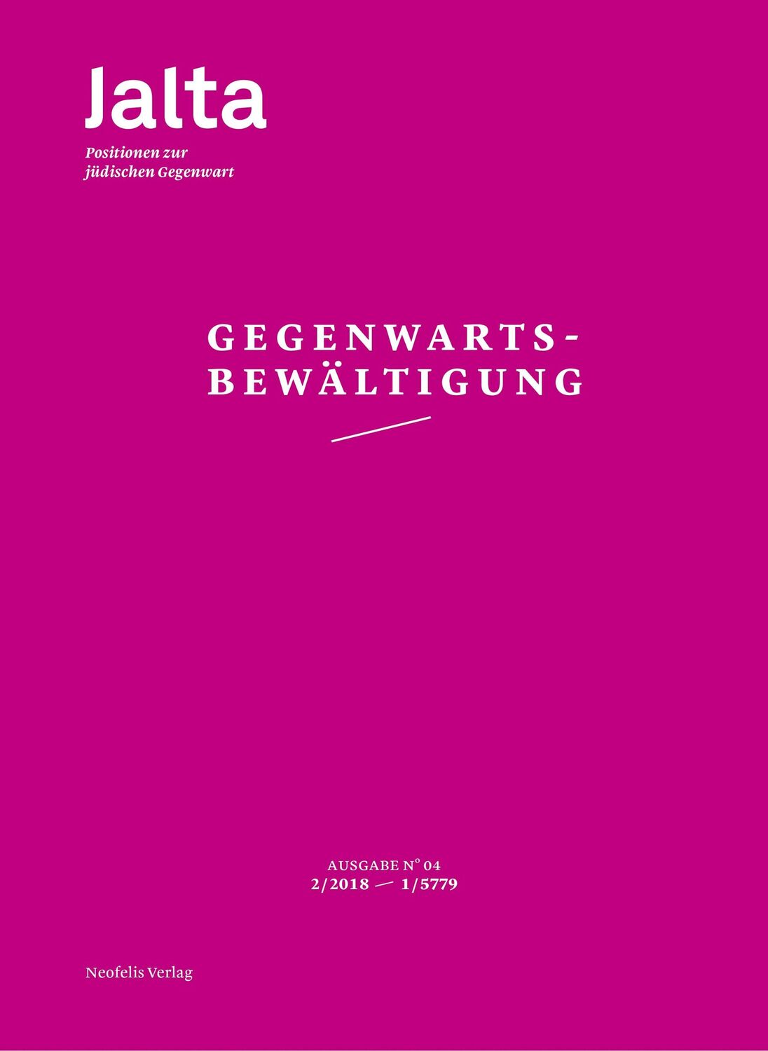 Cover: 9783958082175 | Gegenwartsbewältigung | Jalta. Positionen zur jüdischen Gegenwart 04