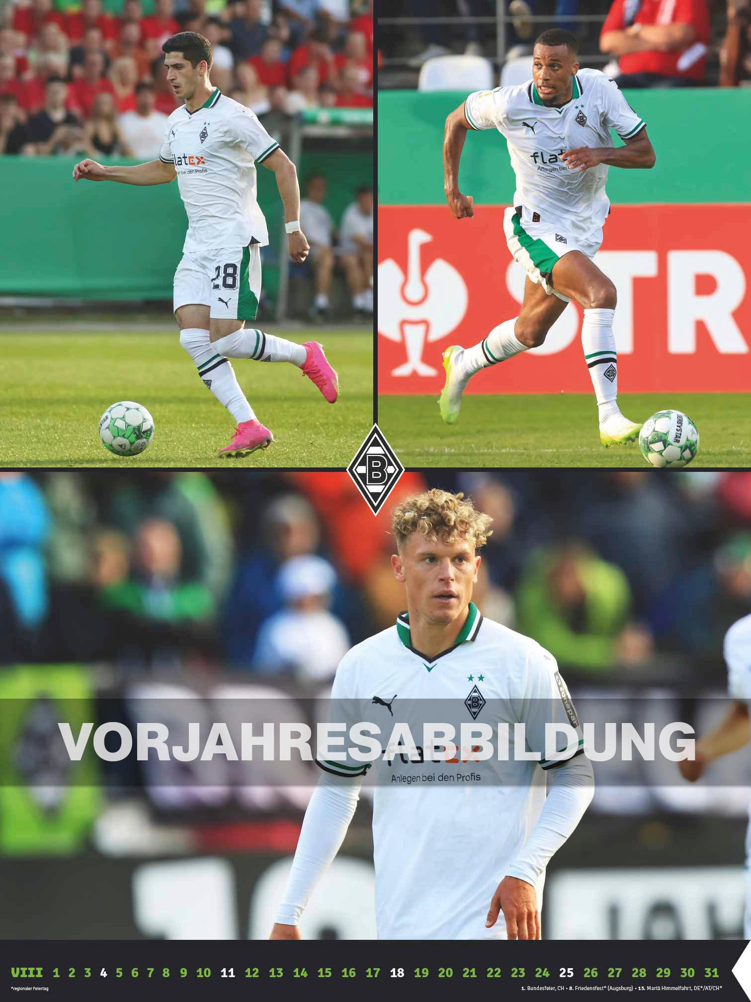 Bild: 4002725994400 | Borussia Mönchengladbach 2025 - Wandkalender XL - Fußballkalender -...