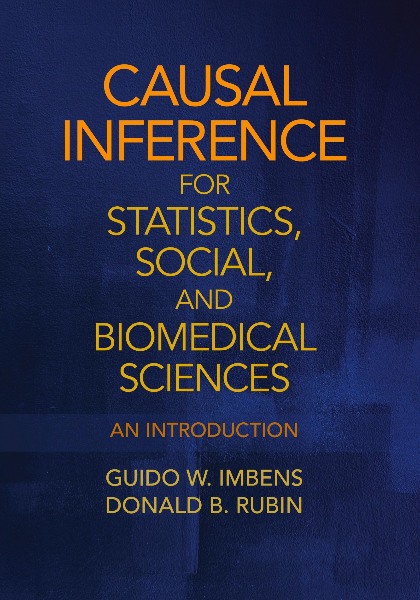 Cover: 9780521885881 | Causal Inference for Statistics, Social, and Biomedical Sciences