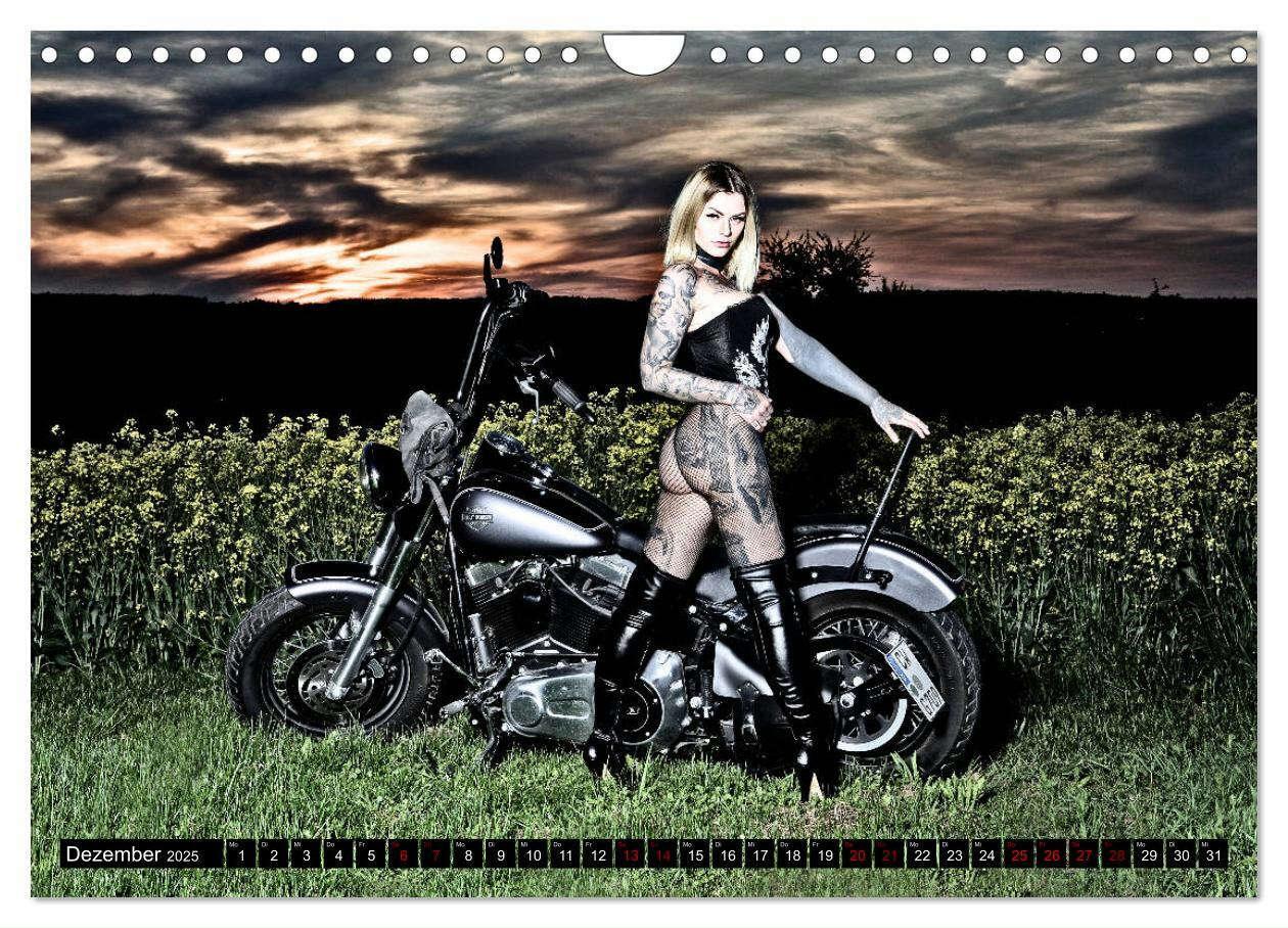 Bild: 9783435115945 | Motorräder und Sexy Girls (Wandkalender 2025 DIN A4 quer), CALVENDO...