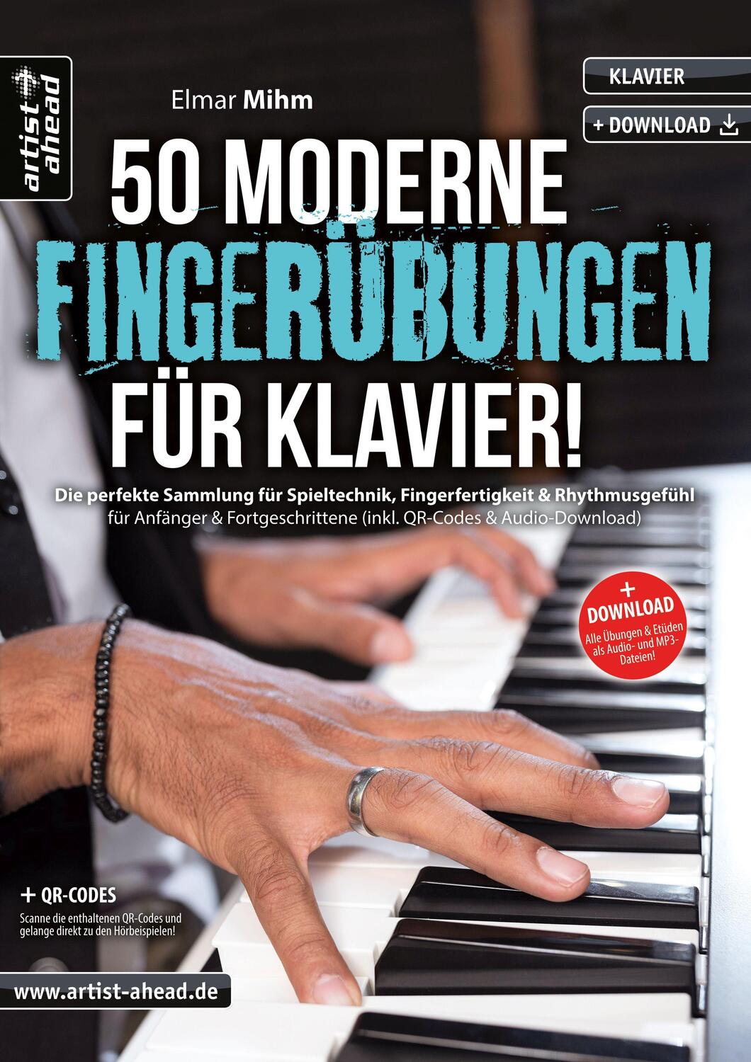 Cover: 9783866422124 | 50 moderne Fingerübungen für Klavier! | Elmar Mihm | Broschüre | 52 S.