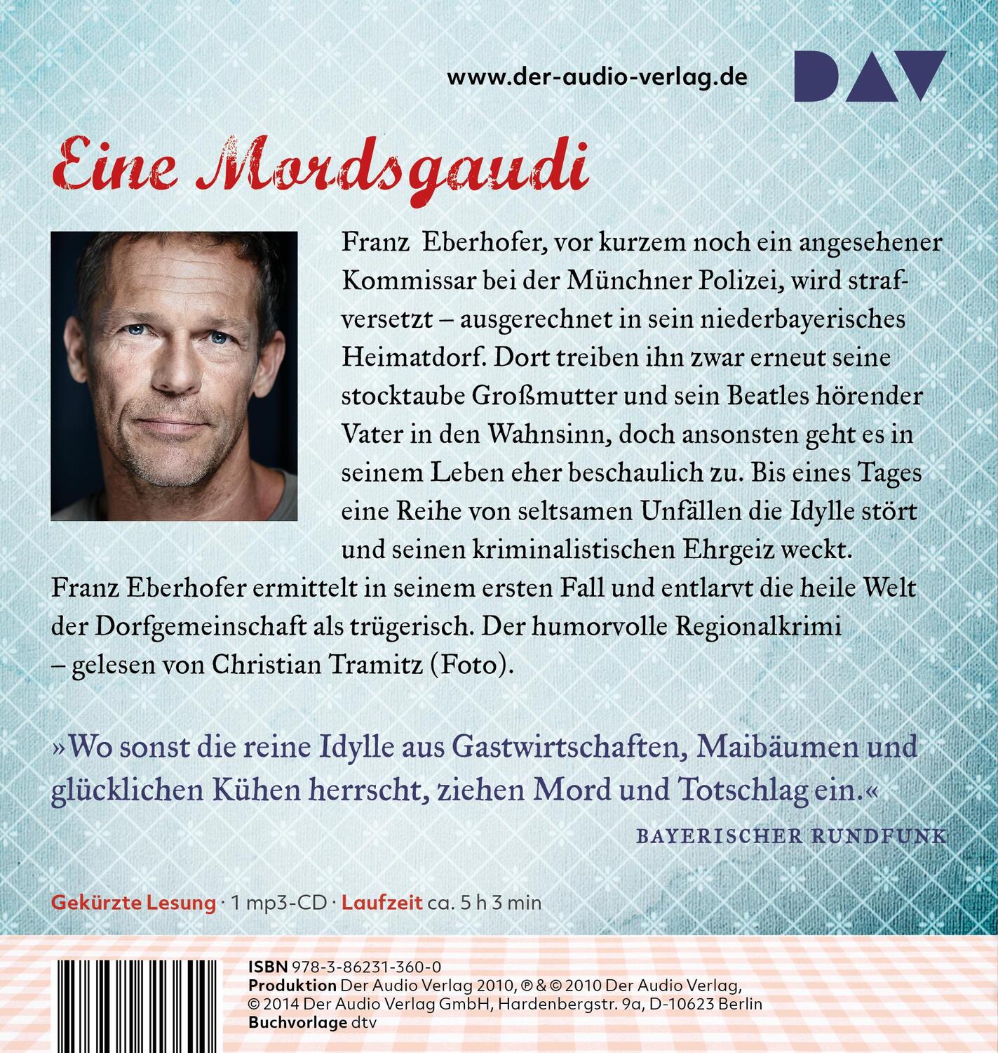 Rückseite: 9783862313600 | Winterkartoffelknödel (mp3-Ausgabe) | Rita Falk | MP3 | Deutsch | 2014