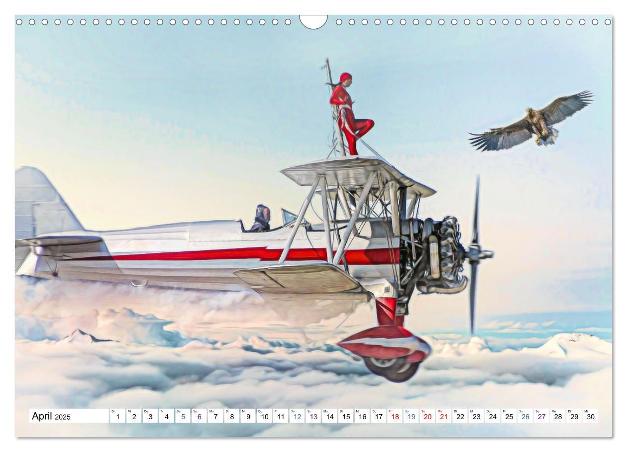 Bild: 9783435095971 | Fliegen, Fliegen - humorvolle Montagen (Wandkalender 2025 DIN A3...