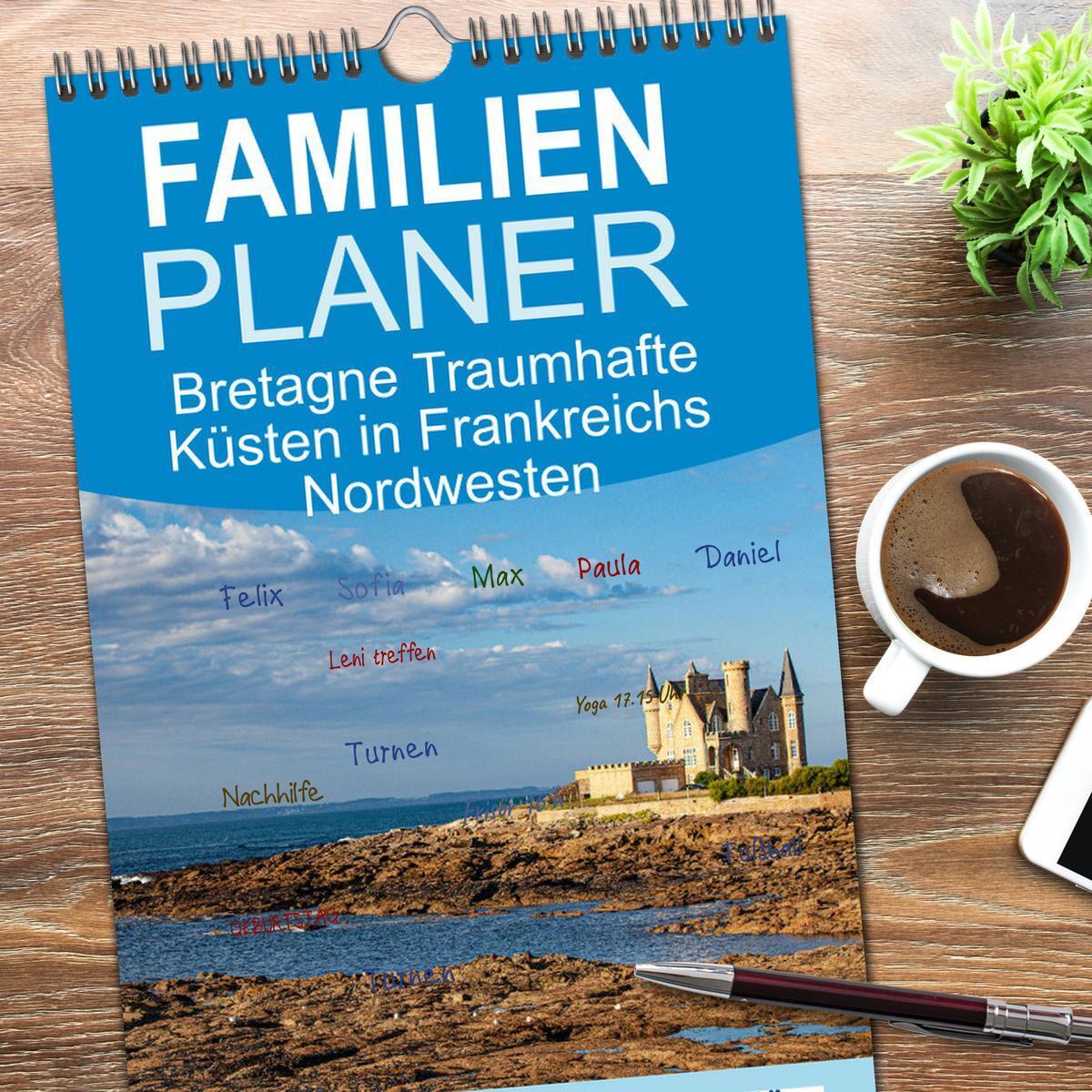 Bild: 9783457102640 | Familienplaner 2025 - Bretagne Traumhafte Küsten in Frankreichs...