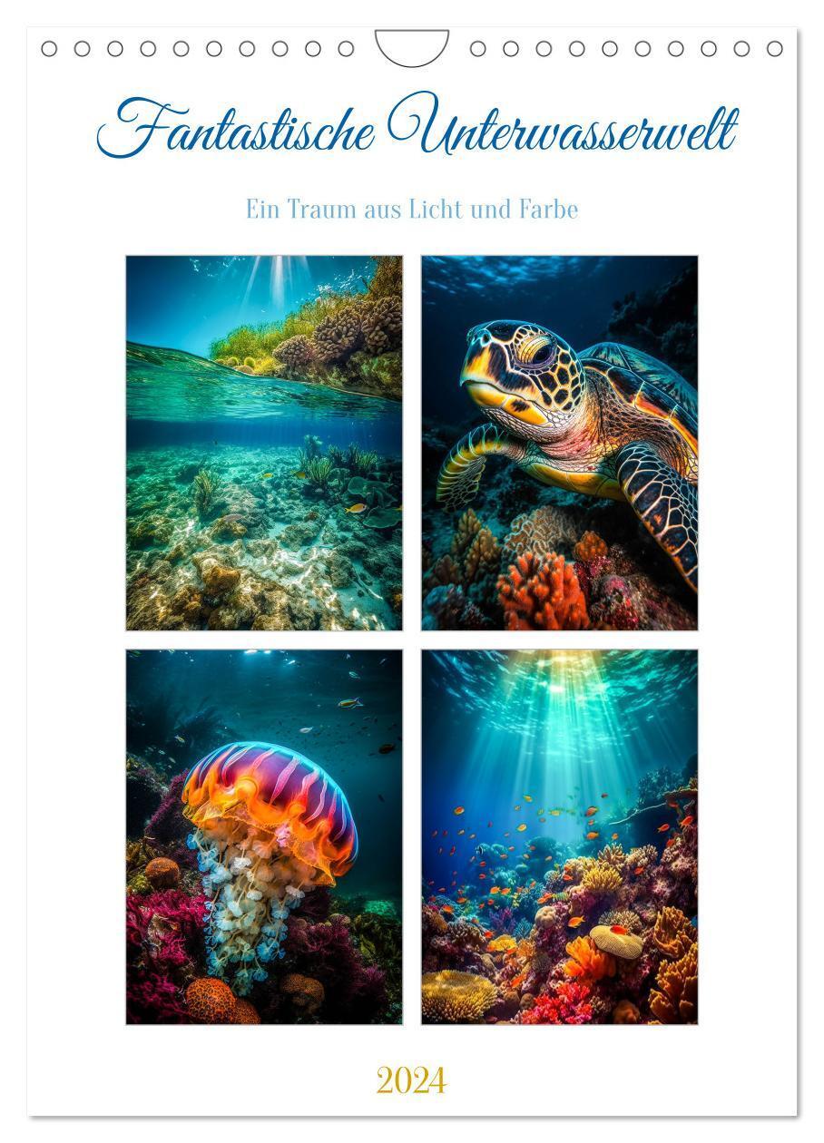 Cover: 9783675620919 | Fantastische Unterwasserwelt (Wandkalender 2024 DIN A4 hoch),...