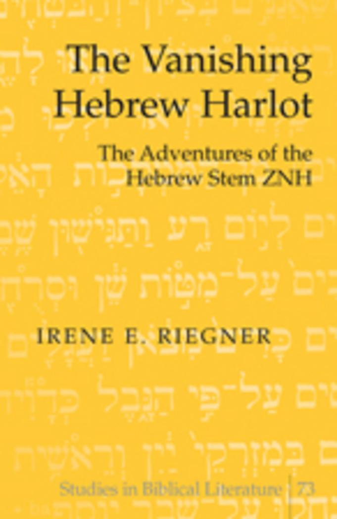 Cover: 9780820472768 | The Vanishing Hebrew Harlot | The Adventures of the Hebrew Stem ZNH