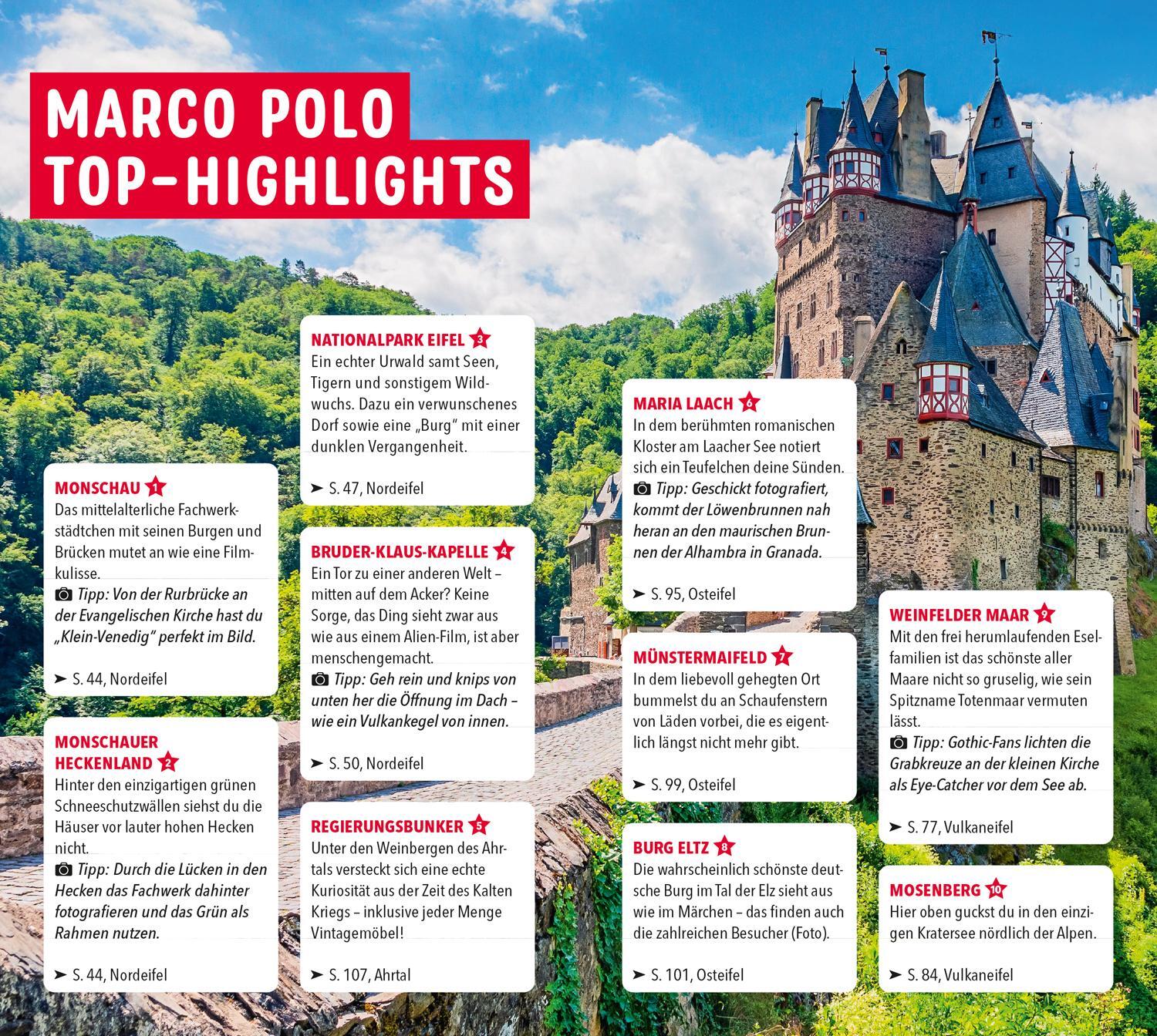 Bild: 9783829719735 | MARCO POLO Reiseführer Eifel | Susanne Jaspers | Taschenbuch | 140 S.