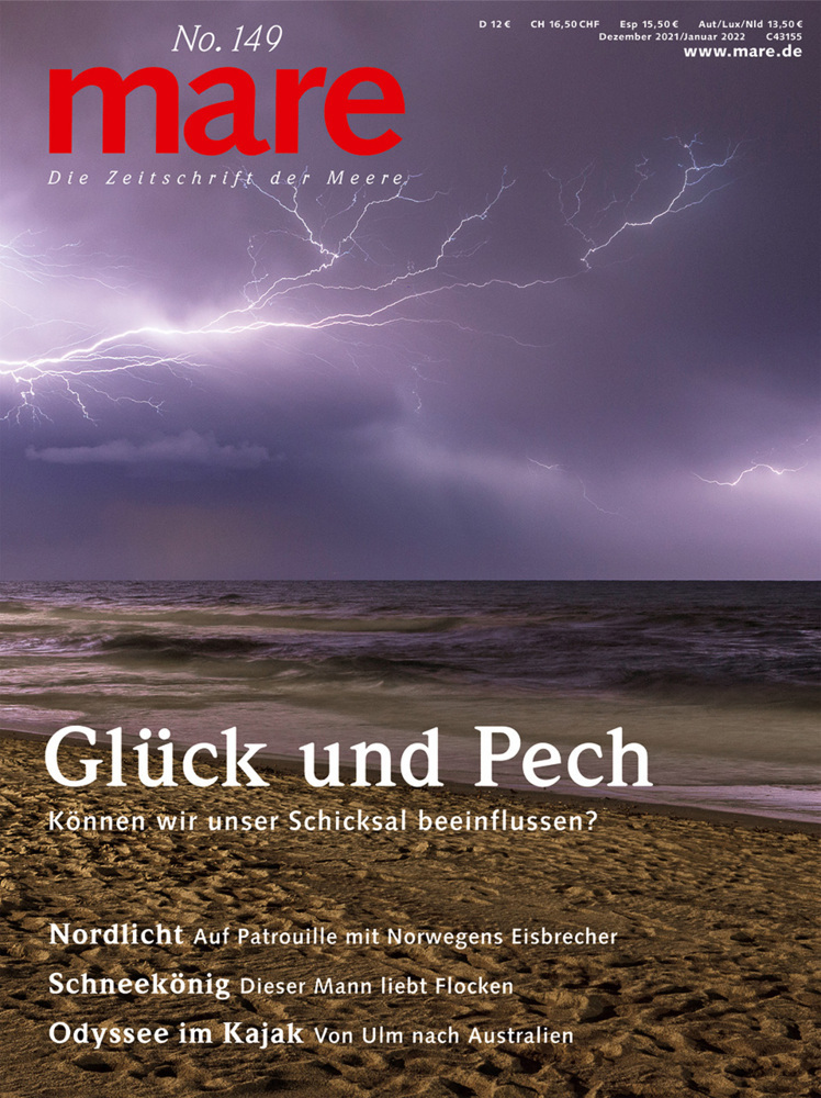 Cover: 9783866484382 | mare - Die Zeitschrift der Meere / No. 149 / Glück und Pech | Gelpke