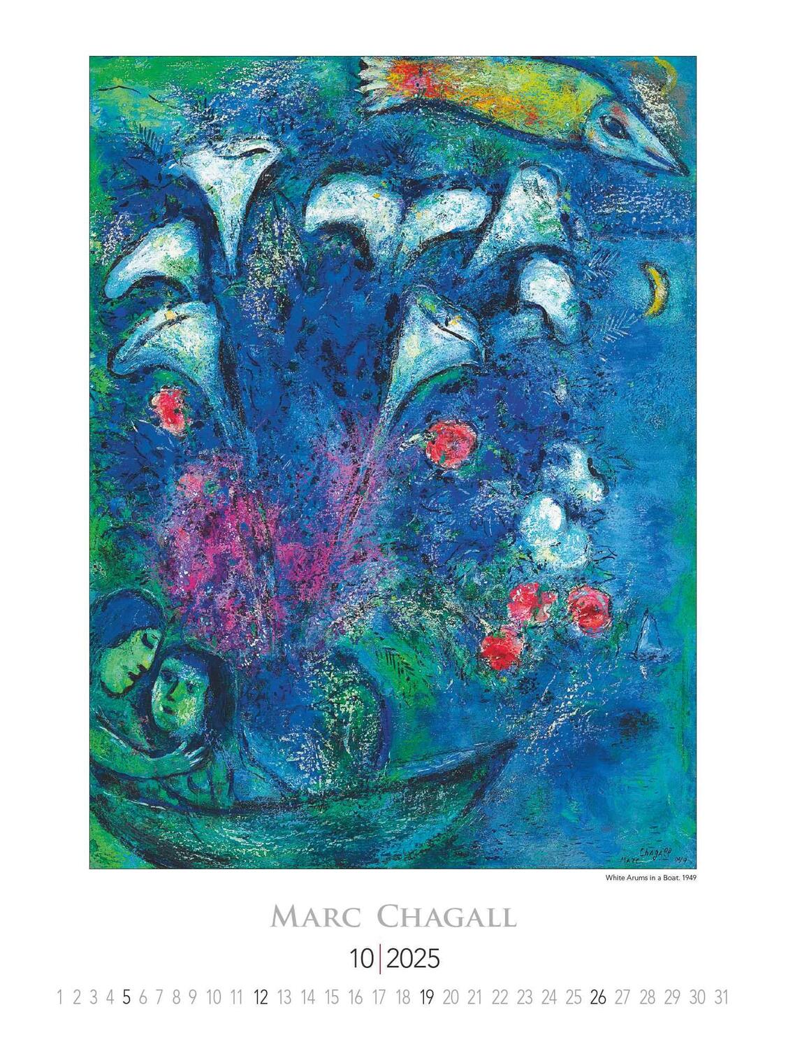 Bild: 4251732344030 | Marc Chagall 2025 - Bild-Kalender 42x56 cm - Kunst-Kalender -...