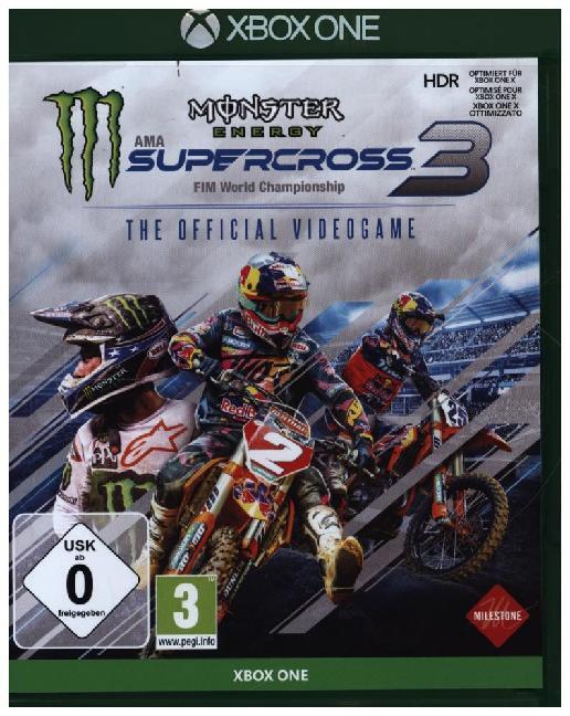 Cover: 8057168500363 | Monster Energy Supercross - The Official Videogame 3, 1 Xbox...