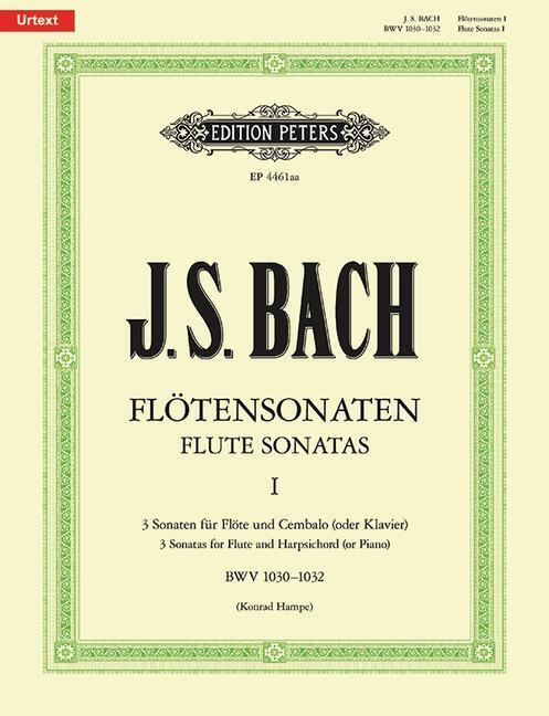 Cover: 9790014105440 | Sonaten für Flöte und Cembalo (Klavier) BWV 1030 - 1032 / URTEXT