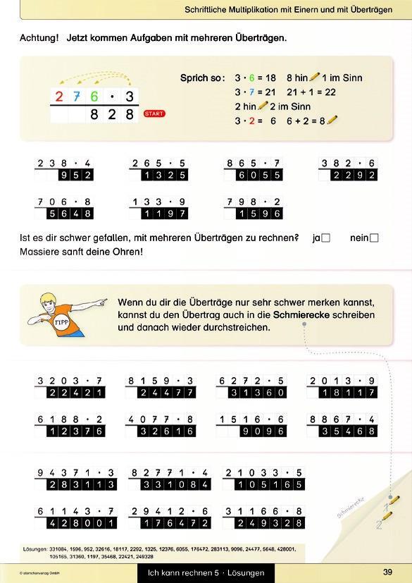 Bild: 9783946904090 | Ich kann rechnen 5 Lösungen - Schülerarbeitsheft für die 4. Klasse