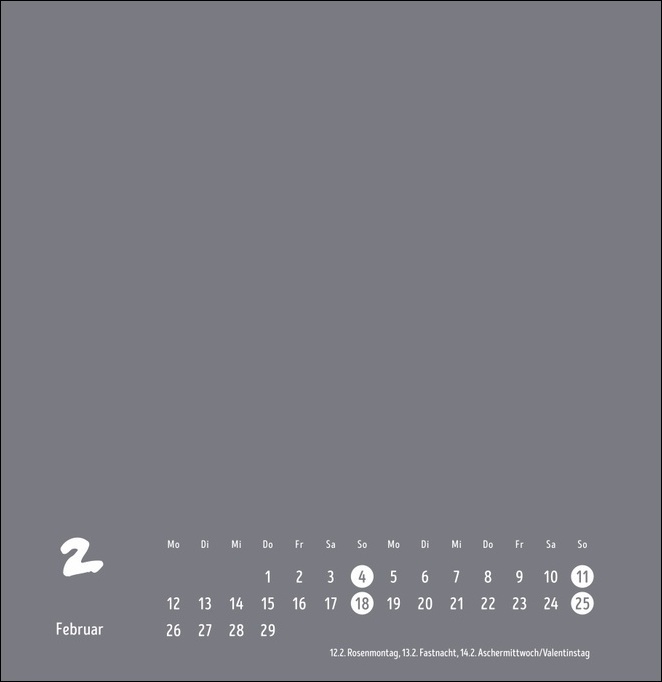Bild: 9783756402045 | Bastelkalender 2024 anthrazit groß. Blanko-Kalender zum Basteln und...