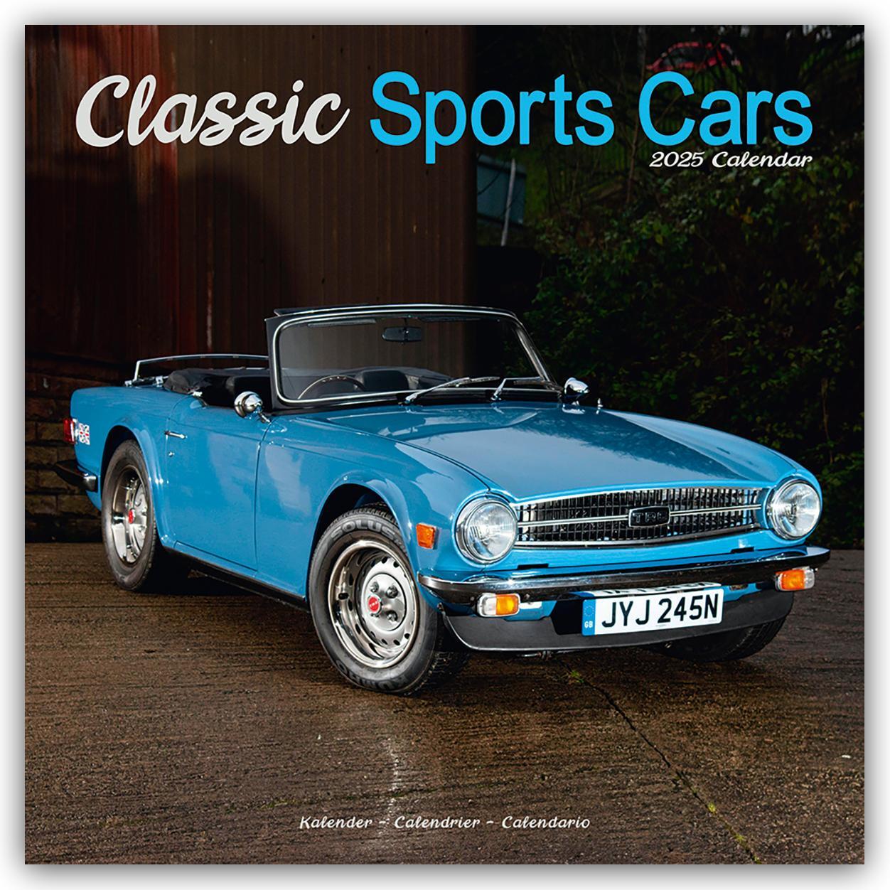 Cover: 9781804604625 | Classic Sports Cars - Sportwagen-Oldtimer 2025 - 16-Monatskalender