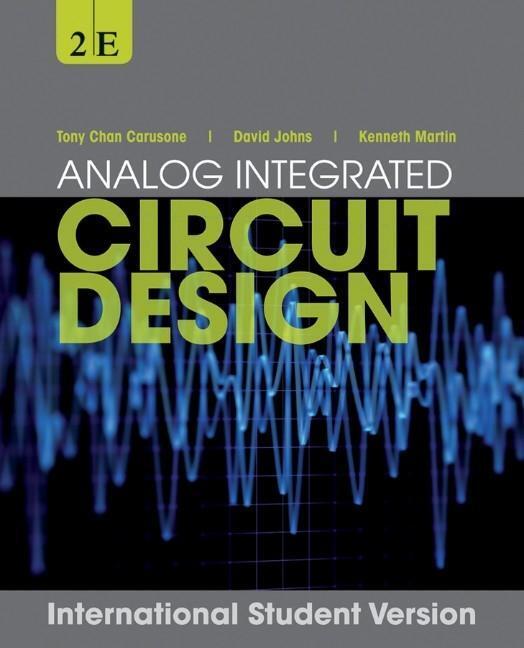 Cover: 9781118092330 | Analog Integrated Circuit Design, International Student Version | Buch