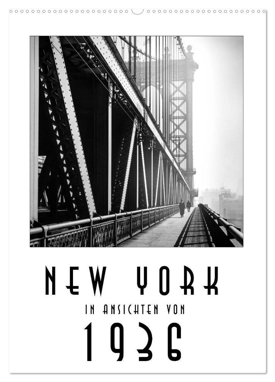 Cover: 9783383177309 | New York in Ansichten von 1936 (Wandkalender 2024 DIN A2 hoch),...