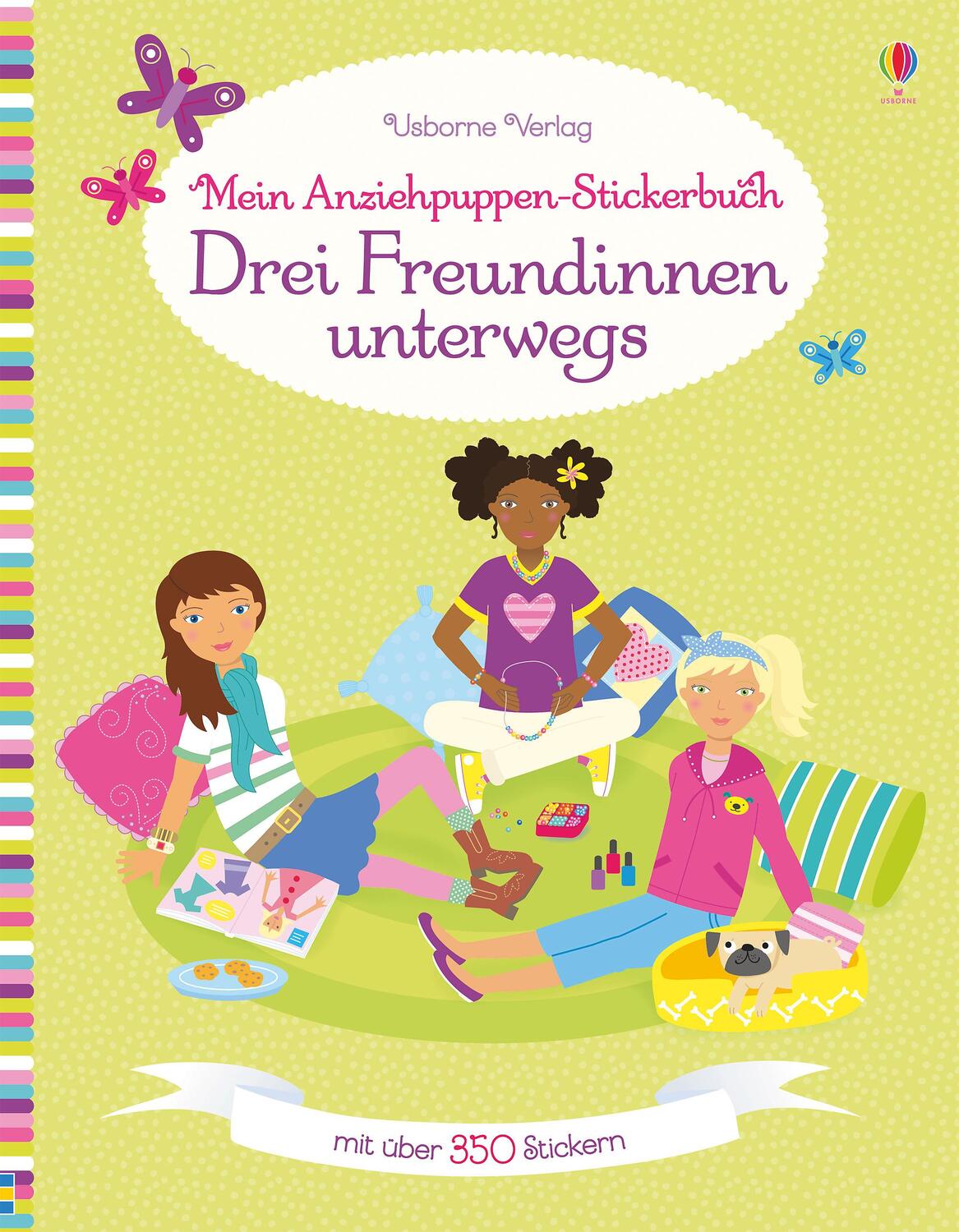 Cover: 9781782325406 | Mein Anziehpuppen-Stickerbuch: Drei Freundinnen unterwegs | Bowman