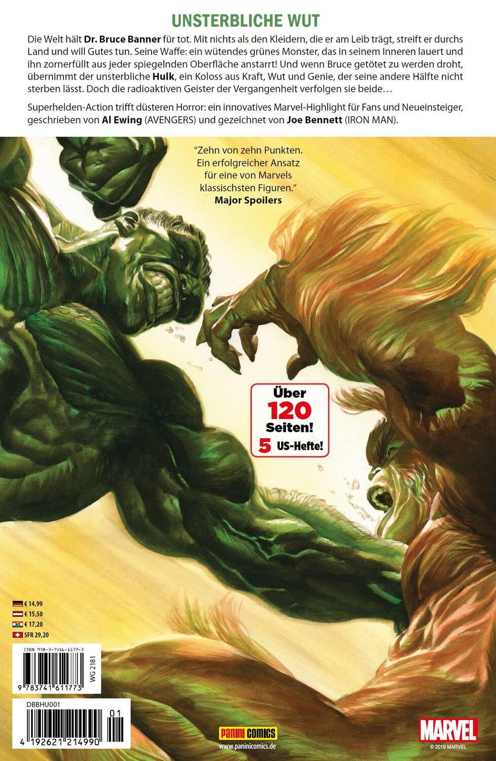 Rückseite: 9783741611773 | Bruce Banner: Hulk | Bd. 1: Unsterblich | Al Ewing (u. a.) | Buch