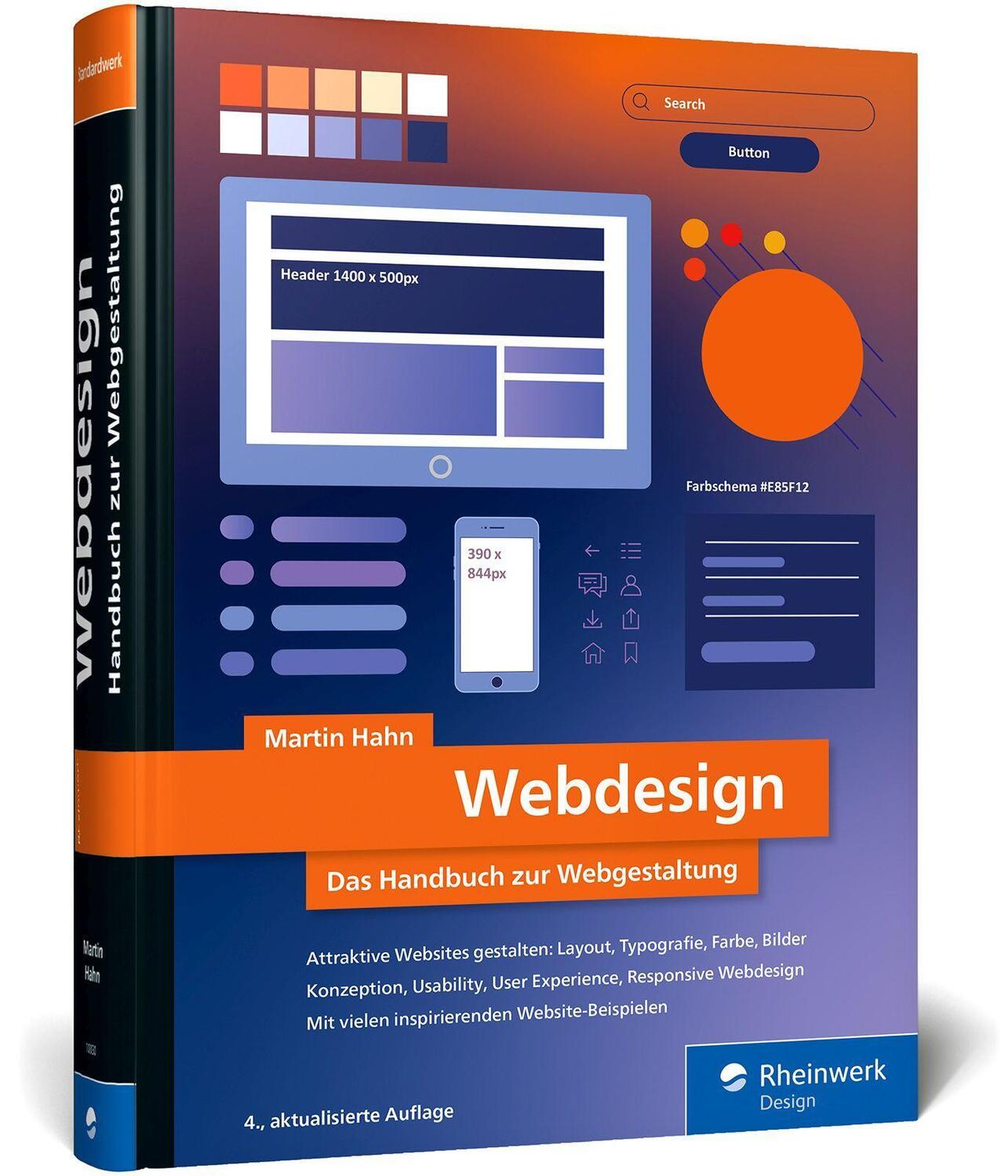 Cover: 9783367100309 | Webdesign | Martin Hahn | Buch | Rheinwerk Design | 647 S. | Deutsch